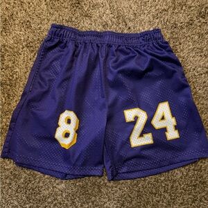 Heavy Goods Kobe Purple Basketball Shorts with Yellow 8/24 size L Mens